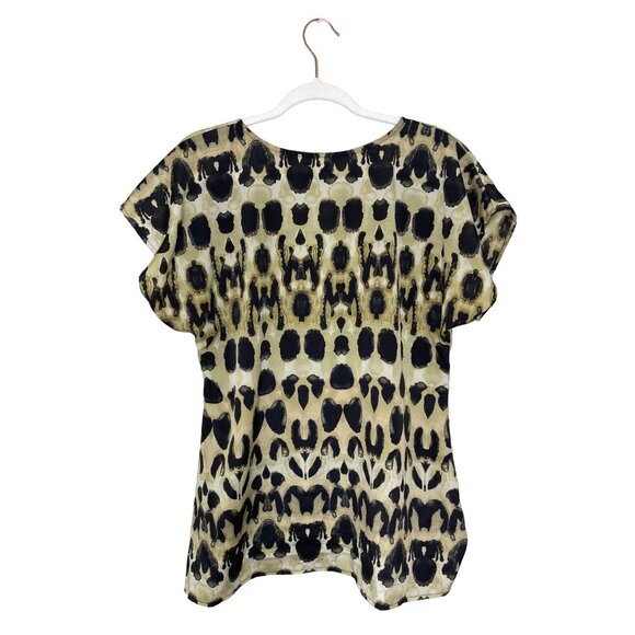 Show Me Your Mumu Carter Tunic Size Small V-neckline Animal Print Leopard Sz S - Picture 3 of 6
